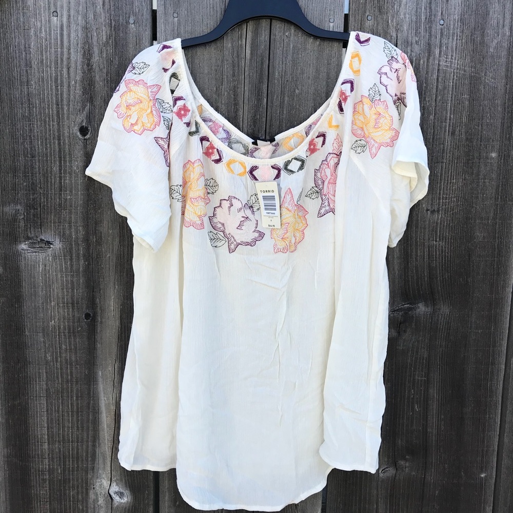 Torrid | Embroidered Flowers